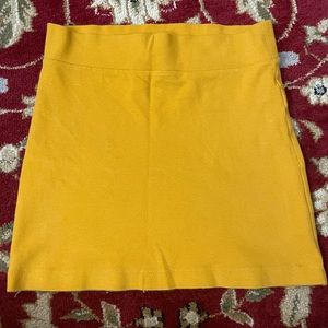 BUNDLE Forever 21 Size Small Yellow Mini Skirt + Divided H&M Size XS Mini Skirt